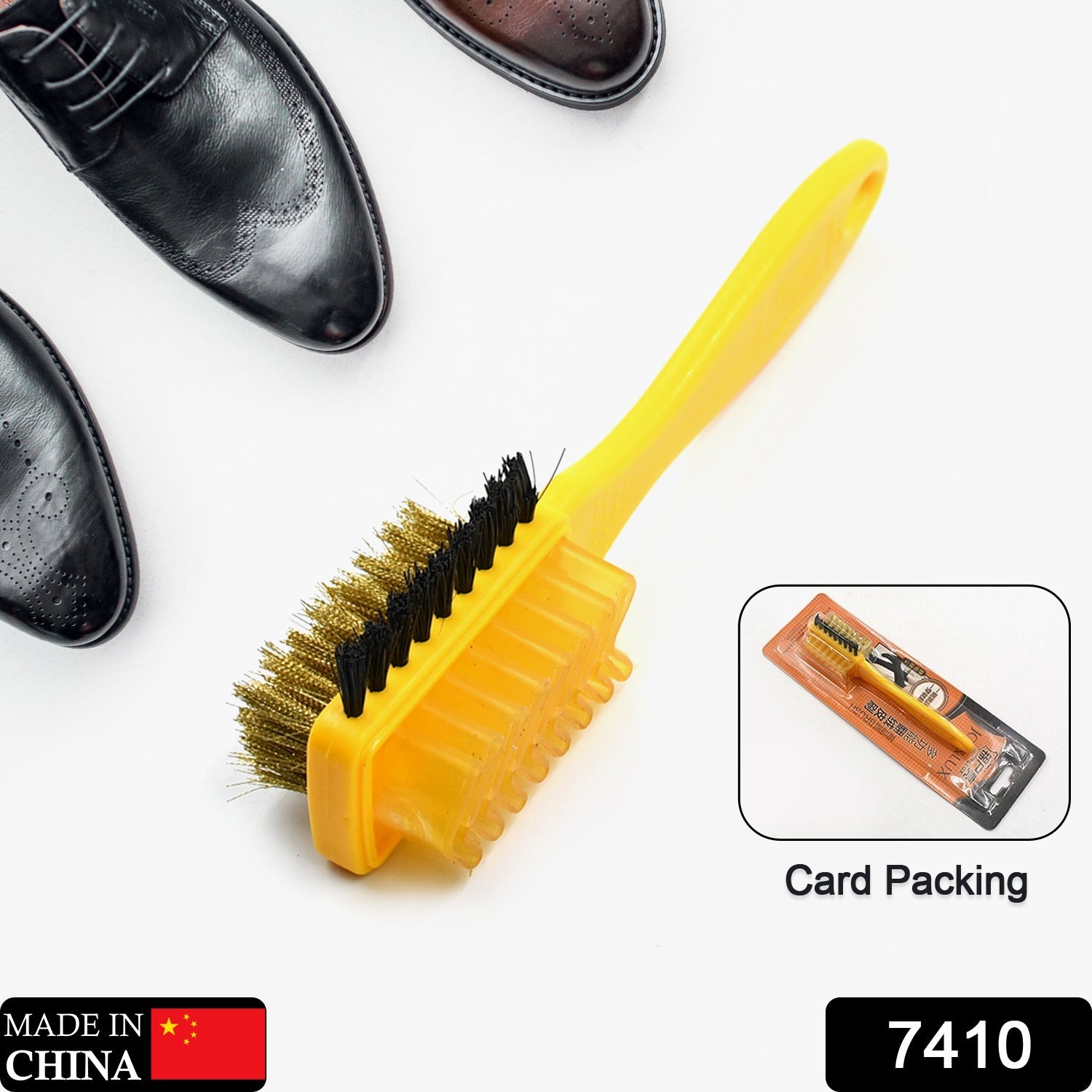 Multifunctional shoe brush with three sides, suitable for home use on suede and rubber shoes. Multifunctional shoe brush with three sides, suitable for home use on suede and rubber shoes.